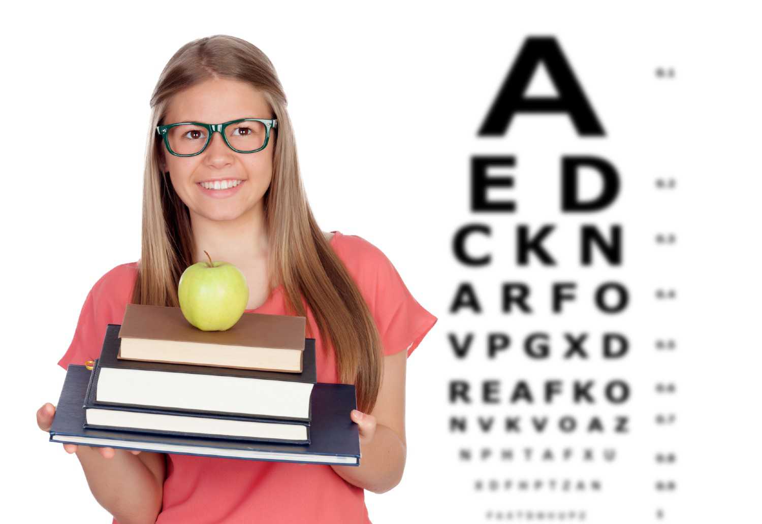 Skolebarn og synstavle